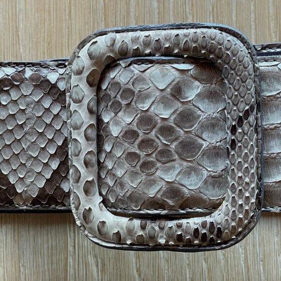 Gorgeous genuine python belt by Italian leathermaster de Nicola, NWOT, 85cm main image 11